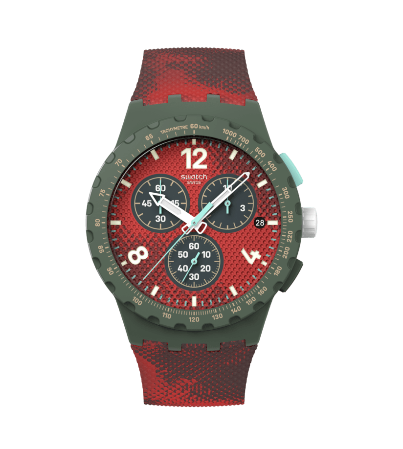 Swatch New Chrono Plastic SUSG410 Crimsonfoliage Armbanduhr • Quarzwerk • Chrono-Design