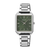 Seiko SWR075P1 Damen Armbanduhr Weiß • Eckiges Gehäuse • Hardlex-Glas