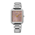 Seiko SWR077P1 Damen Armbanduhr Weiß • Eckiges Gehäuse • Hardlex-Glas
