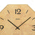 AMS Quarz W9715 Wanduhr • Holzgehäuse • Bedrucktes Zifferblatt