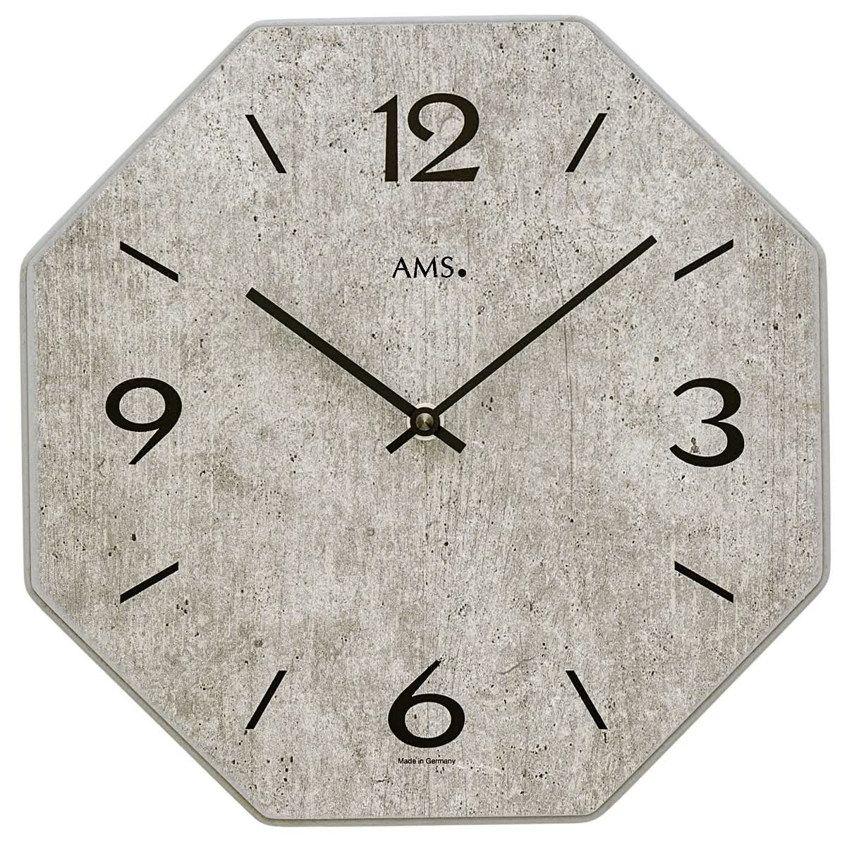 AMS Orologio da parete • Movimento al quarzo preciso • Design senza tempo