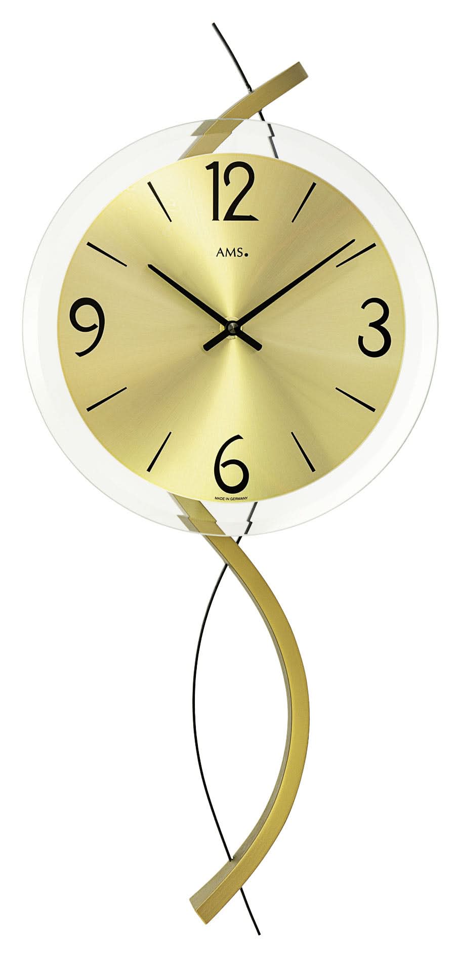 Orologio da parete AMS in plastica • Radiocontrollato • Stile vintage