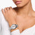 Thomas Sabo WA0381-201-201 Damen Armbanduhr Silber • Blumenmotiv mit Zirkonia-Steinen • Mineralglas mit Saphirbeschichtung