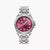 Thomas Sabo Divine Burgundy WA0407-201-212 Damenuhr Silber • Weinrotes Zifferblatt mit Zirkonia • Mineralglas mit
