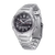 Orologio da uomo Casio con cassa e bracciale color argento, corona laterale, quadrante nero