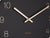 Karlsson Charm Engraved Numbers Small KA5788BK Wanduhr Schwarz • Offenes Zifferblatt • Elegante Golddetails, Bild 3