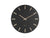 Karlsson Charm Small KA5821BK Wanduhr Schwarz • Goldene Zeiger • Modernes Stahl-Design