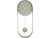 Karlsson Pendulum Charm KA5822DG Wanduhr Dschungelgrün • Sweep-Uhrwerk • Goldene Akzente