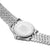 Bracciale da uomo con fondello in acciaio inossidabile inciso e cinturino a maglie