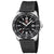 Orologio subacqueo da uomo con quadrante nero, logo LUMINOX e cinturino in silicone nero