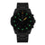 Orologio cronografo da uomo con cinturino nero e quadrante nero con indici luminescenti