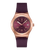 Swatch Sistem 51 Irony YIG401 Armbanduhr Burgunderrot • Automatikwerk mit 90 Stunden Gangreserve • Leuchtzeiger mit