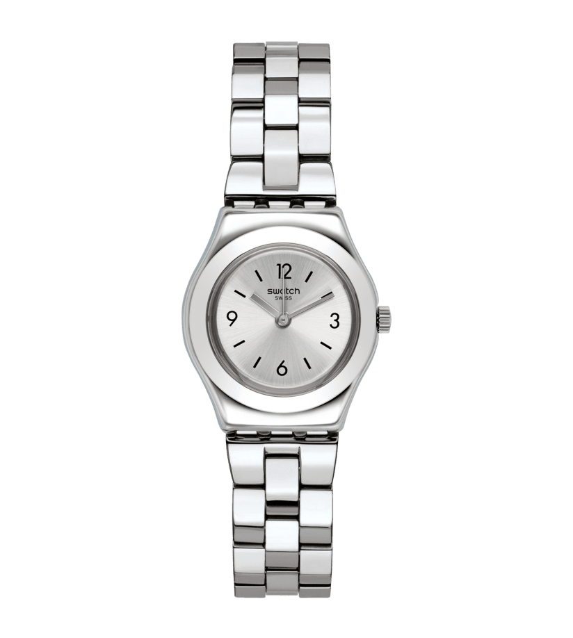 Swatch Irony XS YSS300G Damenuhr Silber • Poliertes Edelstahlgehäuse • Triple-Link-Armband