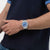 Swatch Irony YVS541G Midday in the Mirror Herrenuhr Hellblau • Chronograph mit Leuchtzeigern • Edelstahlarmband mit