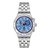 Swatch Irony YVS541G Midday in the Mirror Herrenuhr Hellblau • Chronograph mit Leuchtzeigern • Edelstahlarmband mit