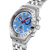 Swatch Irony YVS541G Midday in the Mirror Herrenuhr Hellblau • Chronograph mit Leuchtzeigern • Edelstahlarmband mit