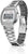 Orologio CASIO con cinturino in acciaio inossidabile, cornice con pulsanti e ampio display digitale
