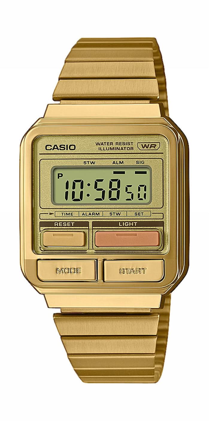 Orologio da uomo Casio Vintage A120WEG-9AEF • Iconico design retrò • Pulsanti multicolore