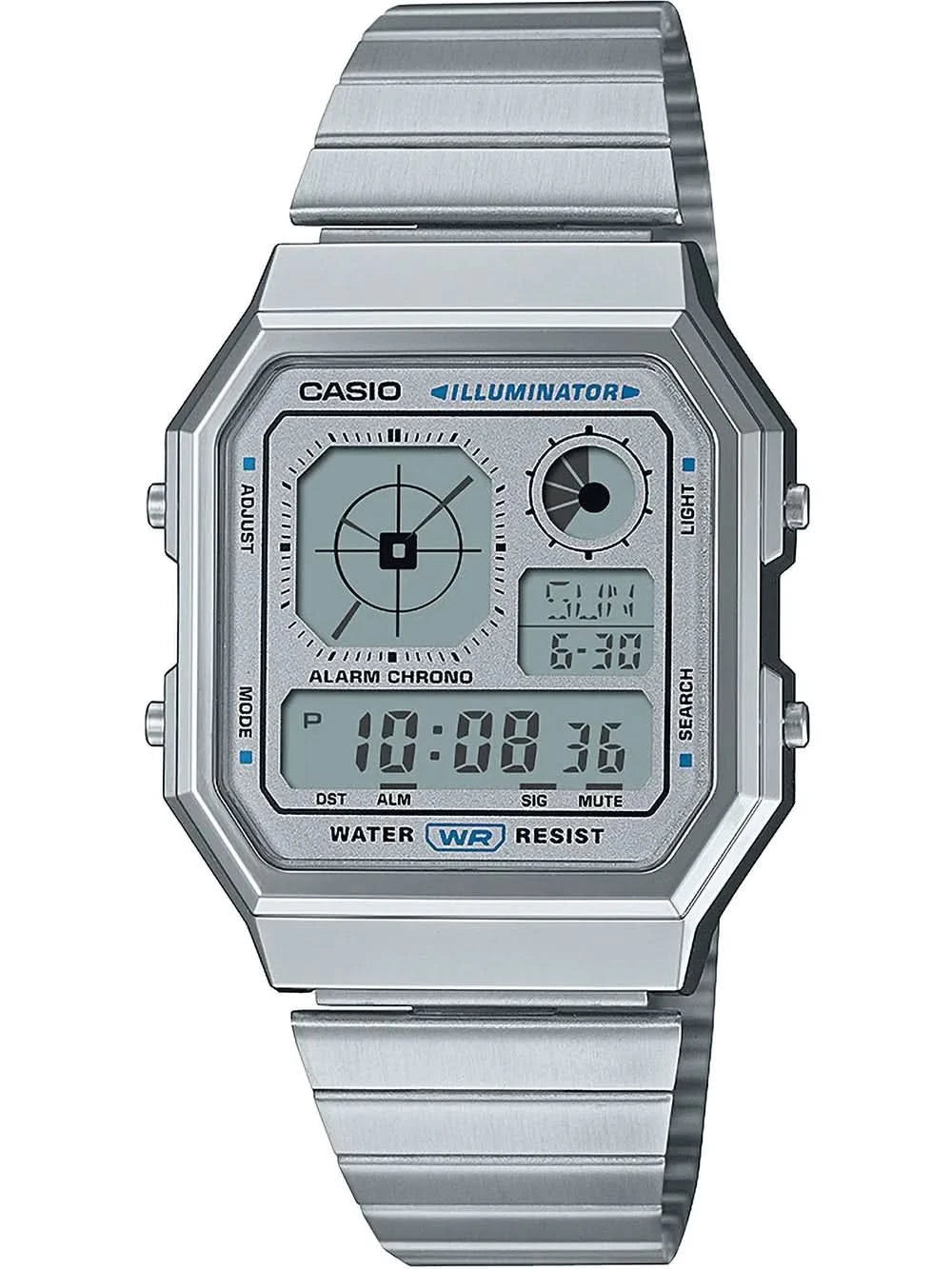 Casio Vintage Edgy A130WE-7AEF Orologio • Iconico Design Retrò • Funzione Smart World Time