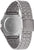 Rückseite der Casio Vintage-Armbanduhr mit Metallgehäuse und Gliederarmband