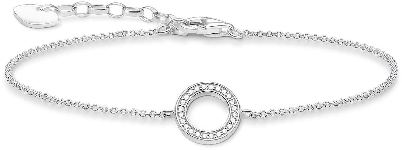 Bracciale cerchio con strass - Argento Sterling 925