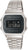 Casio Vintage-A168WEM-1EF Herrenarmbanduhr mit silbernem Metallband und schwarzem Digitaldisplay