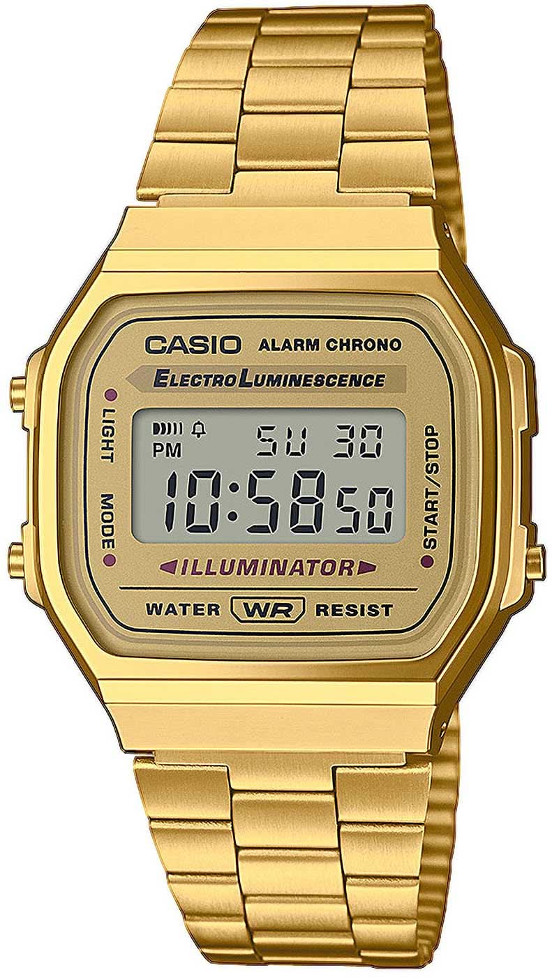 Casio Vintage A168WG-9EF Orologio • Iconico Design Retrò • Illuminazione EL