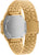 Casio Digitaluhr mit goldenem Metallarmband; Gehäuserückseite aus Metall