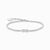 Bracciale tennis argento con ciondolo infinito e zirconi bianchi