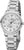 Orologio da uomo Atrium con bracciale in metallo argentato e quadrante bianco, datario