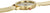 Orologio unisex con cassa color oro e cinturino milanese, corona laterale