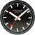 Orologio da parete Mondaine 25x25x4,2 cm Alluminio • Swiss Made • Movimento silenzioso