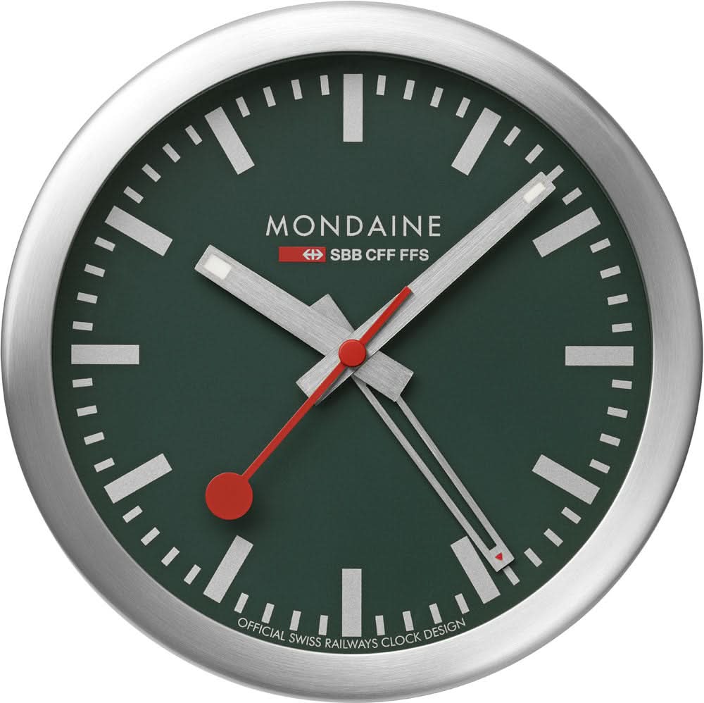 Orologio Mondaine SBB A997.MCAL.66SBV Unisex • Design iconico degli orologi delle stazioni svizzere • Iconica lancetta dei secondi rossa