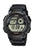 Orologio solare da uomo nero con display digitale, ora mondiale e Illuminator