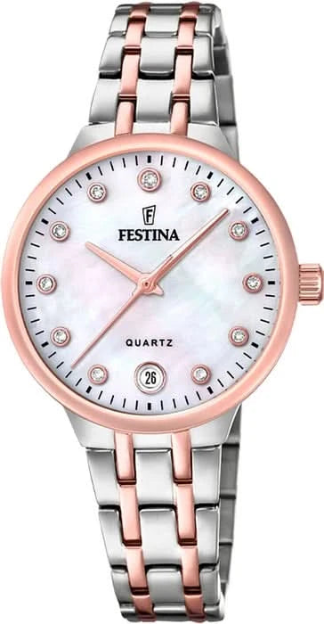 Festina Mademoiselle F20721/1 Orologio da Donna • Quadrante in Madreperla • Design Bicolore