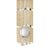 Wanduhr: Sonoma-Holzfront, Aluminium-Rahmen, rundes Ziffernblatt, Pendelgewicht