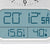 AMS Funk F5891A Wanduhr · Analog-Digital · Temperatur & Feuchtigkeit