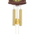 AMS Heimuhr-Wanduhr mit Nussbaum-Holzgehäuse und Messing-Zinkern, rundes Ziffernblatt