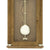 Wanduhr mit Eichenholzgehäuse, Glaszifferblatt und Pendelgewicht