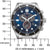 Citizen Herrenuhr mit blauem Zifferblatt, Chronographen-Subdials und Metallarmband