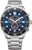 Citizen Herrenuhr mit blauem Chronograph-Zifferblatt und Metallarmband