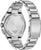Herrenarmbanduhr Rückseite aus Edelstahl mit Beschriftung und Gliederarmband.