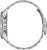 Herrenarmbanduhr Seitenansicht mit silberfarbenem Edelstahlgehäuse und Kronen