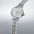 Seiko Presage orologio da donna con bracciale milanese argentato, quadrante bianco e corona
