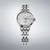 Seiko Presage orologio da donna con cassa rotonda, cinturino milanese argentato e quadrante bianco