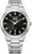 Herrenarmbanduhr Citizen Eco-Drive mit schwarzem Zifferblatt und Edelstahlarmband