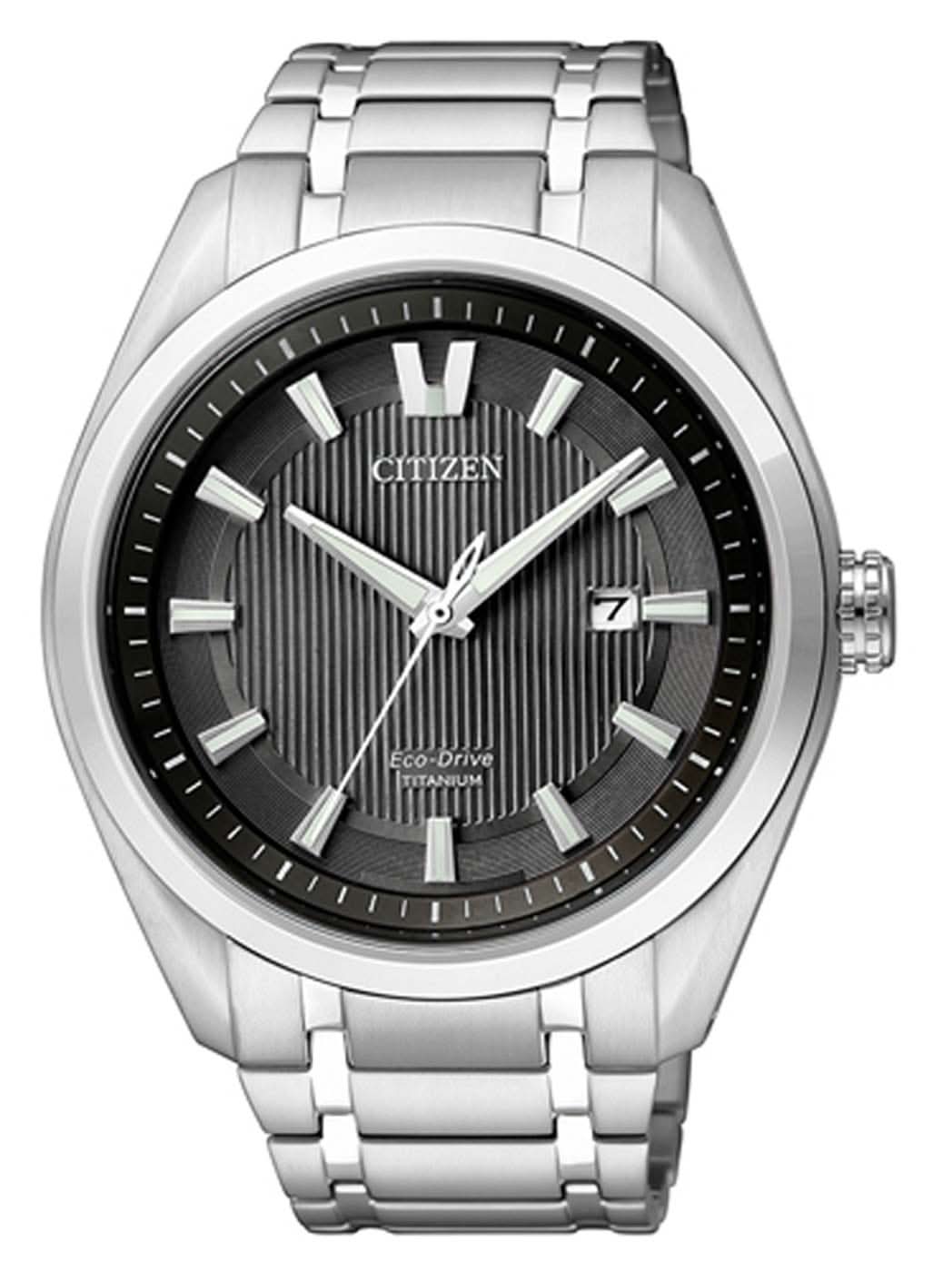 Orologio da uomo Citizen Super Titanium AW1240-57E • Movimento Eco-Drive • Vetro zaffiro antigraffio