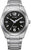Citizen Herrenuhr mit schwarzem Zifferblatt, Datumsfenster und Metallarmband