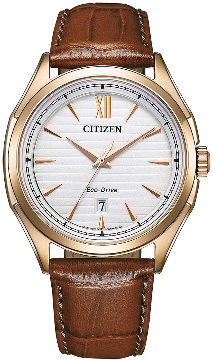 Citizen AW1753-10A Orologio da uomo • Eco-Drive a energia solare • Cinturino in pelle