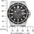 Herrenuhr mit schwarzem Zifferblatt, Edelstahlgehäuse und Indexen